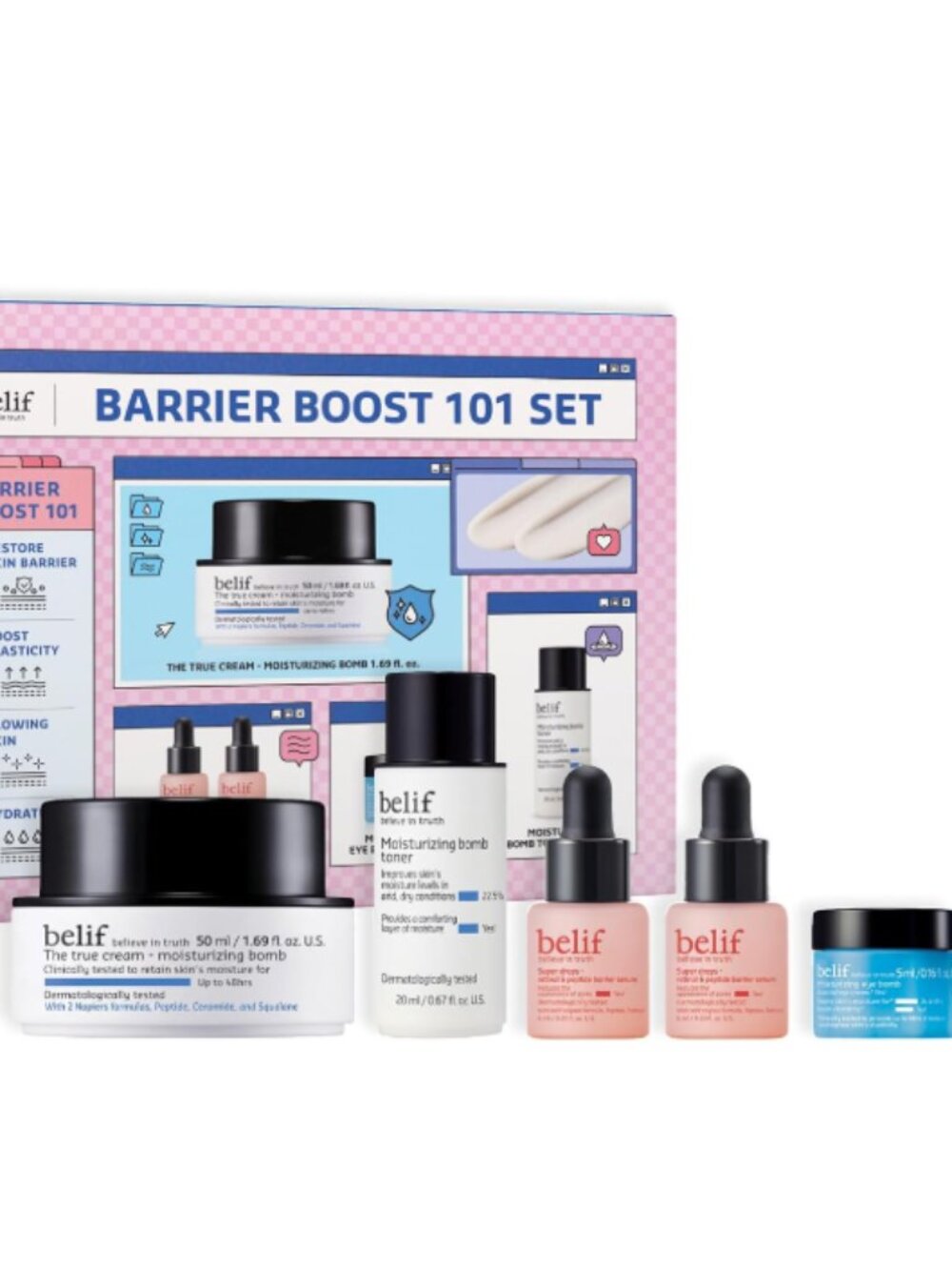 Belif Barrier Boost 101 Limited Edition Set​: Full Size Moisturizing Bomb